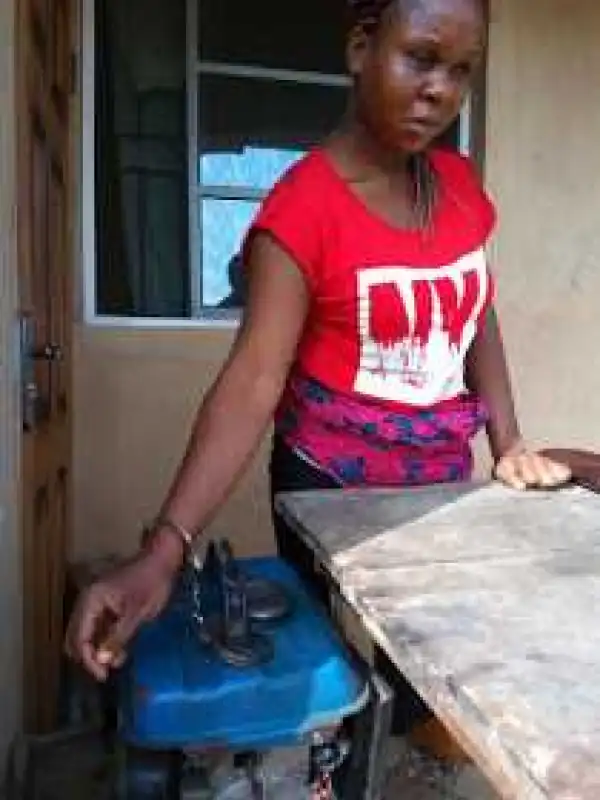 Man Nabbed For Battering And Chaining His Wife To A Generator...Photos